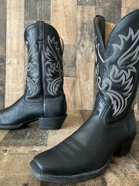 Ariat 35705 Square Toe Black Western Cowboy Boots Mens 11 D